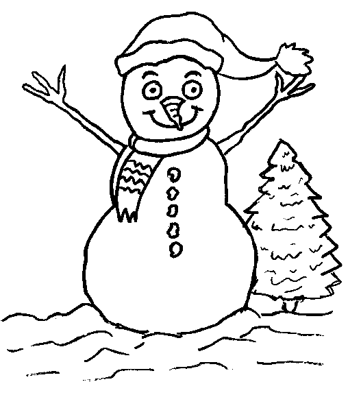 Malvorlage: Schneemann (Figuren) #89380 - Kostenlose Malvorlagen zum Ausdrucken