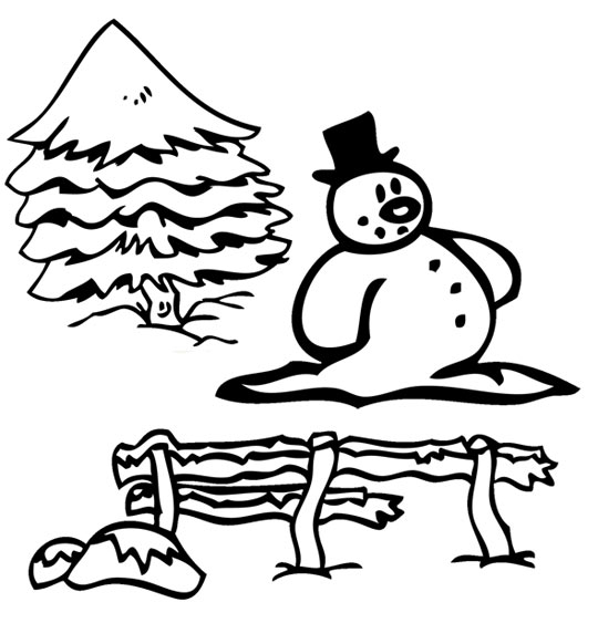 Malvorlage: Schneemann (Figuren) #89384 - Kostenlose Malvorlagen zum Ausdrucken