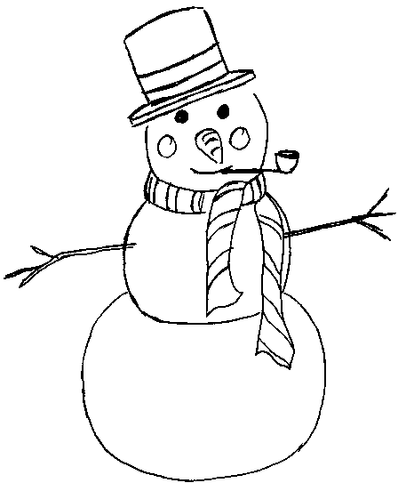 Malvorlage: Schneemann (Figuren) #89388 - Kostenlose Malvorlagen zum Ausdrucken