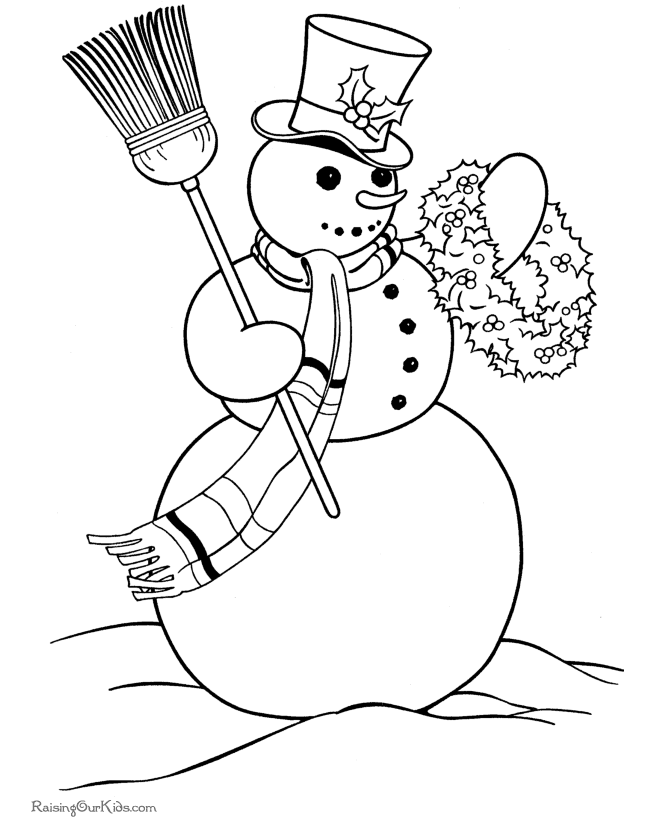 Malvorlage: Schneemann (Figuren) #89396 - Kostenlose Malvorlagen zum Ausdrucken