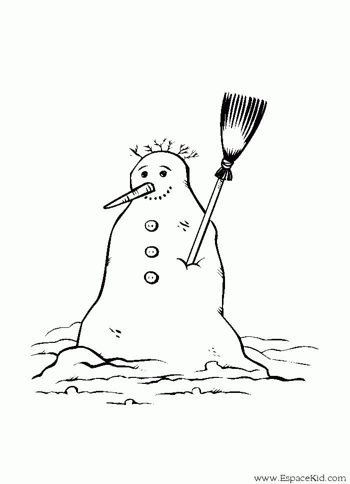 Malvorlage: Schneemann (Figuren) #89420 - Kostenlose Malvorlagen zum Ausdrucken