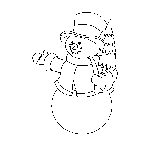 Malvorlage: Schneemann (Figuren) #89472 - Kostenlose Malvorlagen zum Ausdrucken