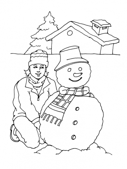 Malvorlage: Schneemann (Figuren) #89475 - Kostenlose Malvorlagen zum Ausdrucken