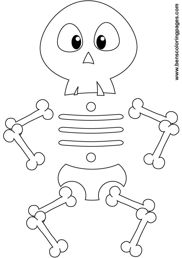 Malvorlage: Skelett (Figuren) #147435 - Kostenlose Malvorlagen zum Ausdrucken