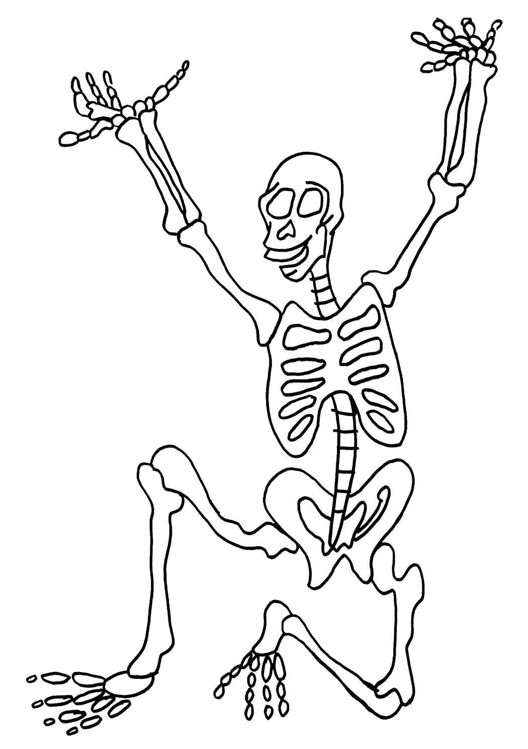 Malvorlage: Skelett (Figuren) #147439 - Kostenlose Malvorlagen zum Ausdrucken