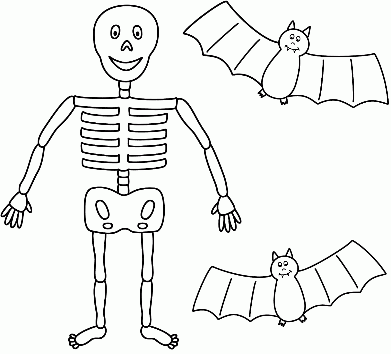 Malvorlage: Skelett (Figuren) #147440 - Kostenlose Malvorlagen zum Ausdrucken