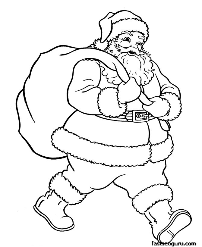 Malvorlage: Weihnachtsmann (Figuren) #104657 - Kostenlose Malvorlagen zum Ausdrucken