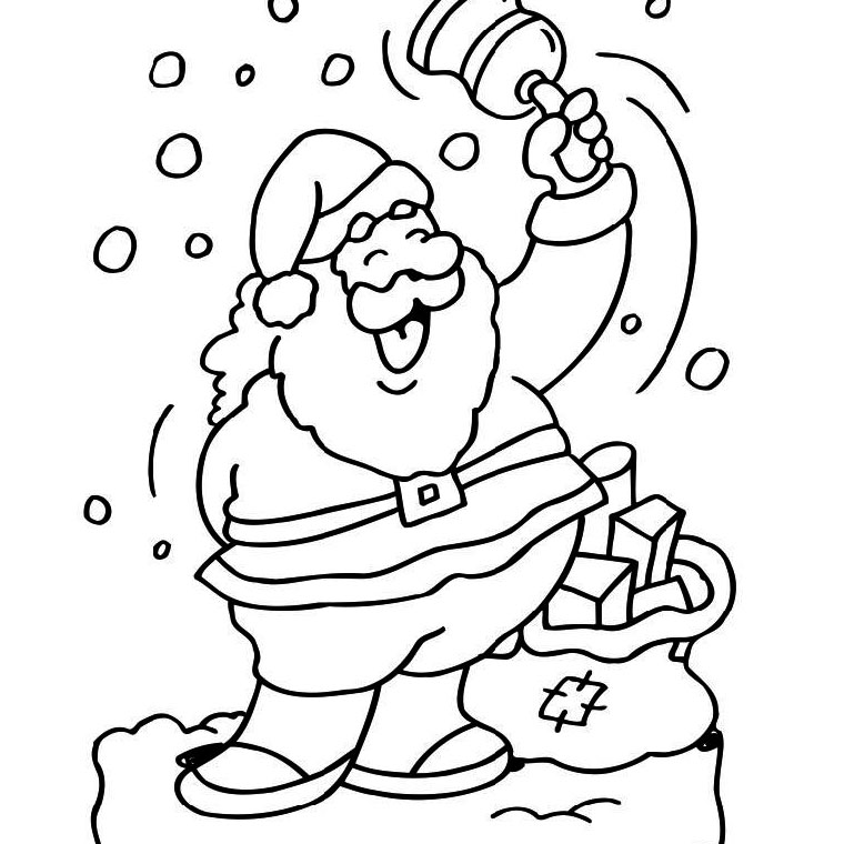 Malvorlage: Weihnachtsmann (Figuren) #104664 - Kostenlose Malvorlagen zum Ausdrucken