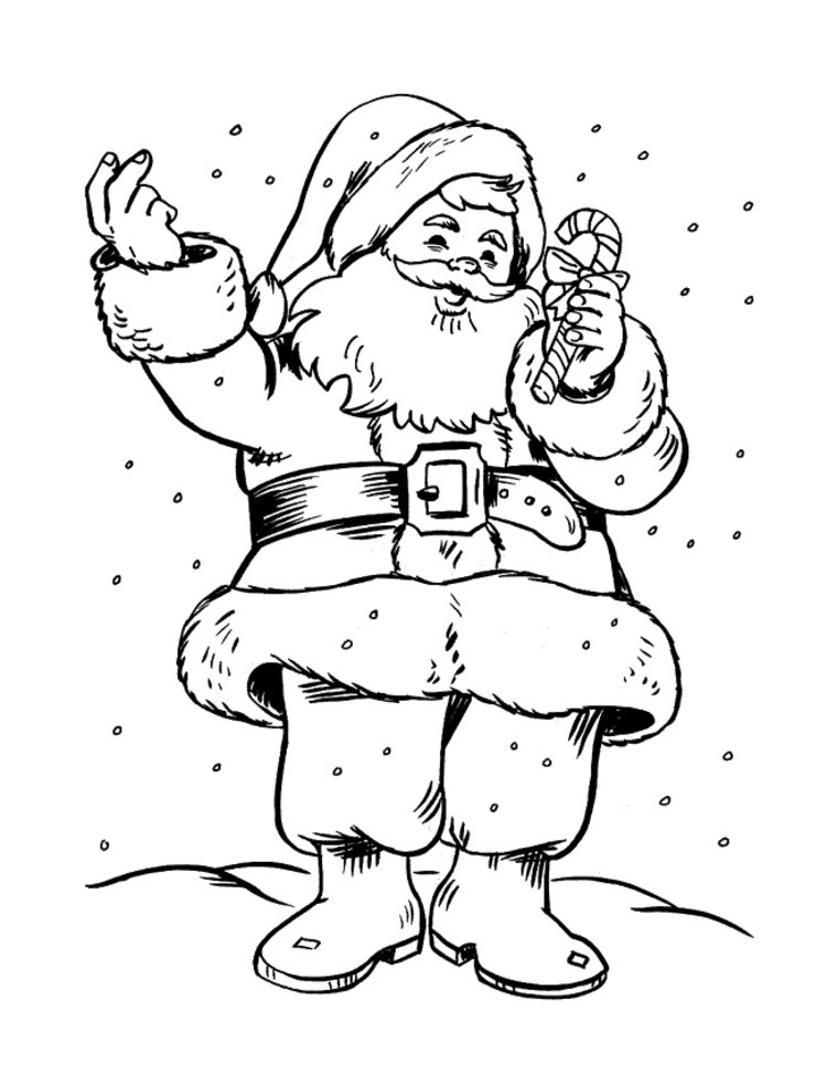 Malvorlage: Weihnachtsmann (Figuren) #104669 - Kostenlose Malvorlagen zum Ausdrucken