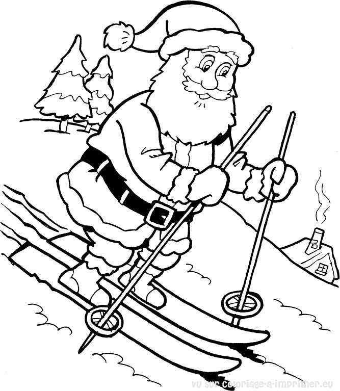 Malvorlage: Weihnachtsmann (Figuren) #104738 - Kostenlose Malvorlagen zum Ausdrucken