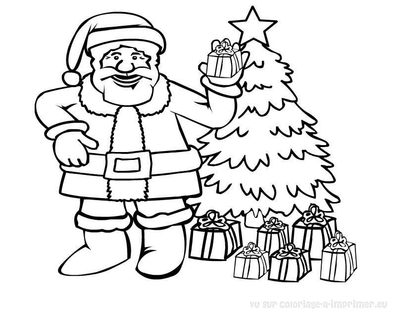 Malvorlage: Weihnachtsmann (Figuren) #104746 - Kostenlose Malvorlagen zum Ausdrucken