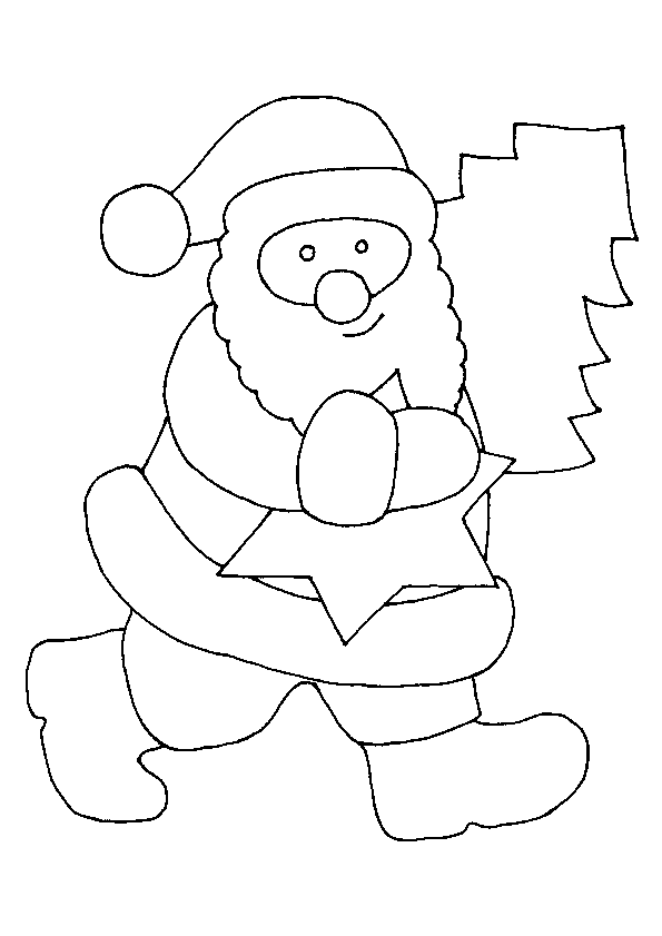 Malvorlage: Weihnachtsmann (Figuren) #104768 - Kostenlose Malvorlagen zum Ausdrucken