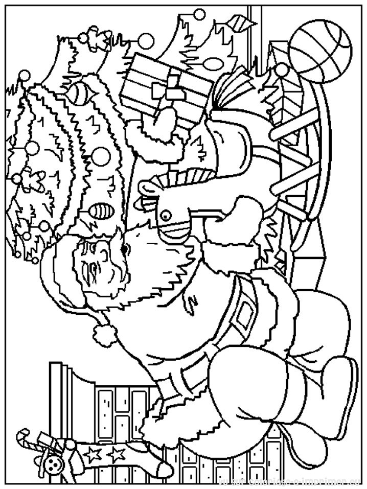 Malvorlage: Weihnachtsmann (Figuren) #104790 - Kostenlose Malvorlagen zum Ausdrucken