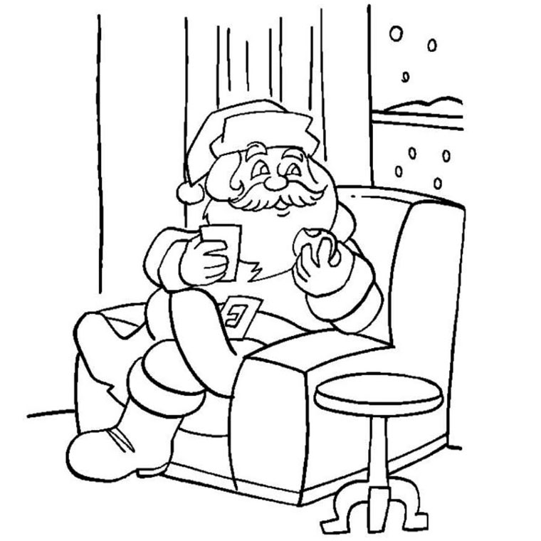 Malvorlage: Weihnachtsmann (Figuren) #104794 - Kostenlose Malvorlagen zum Ausdrucken