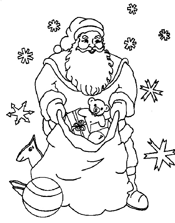 Malvorlage: Weihnachtsmann (Figuren) #104802 - Kostenlose Malvorlagen zum Ausdrucken