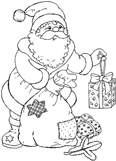 Malvorlage: Weihnachtsmann (Figuren) #104828 - Kostenlose Malvorlagen zum Ausdrucken