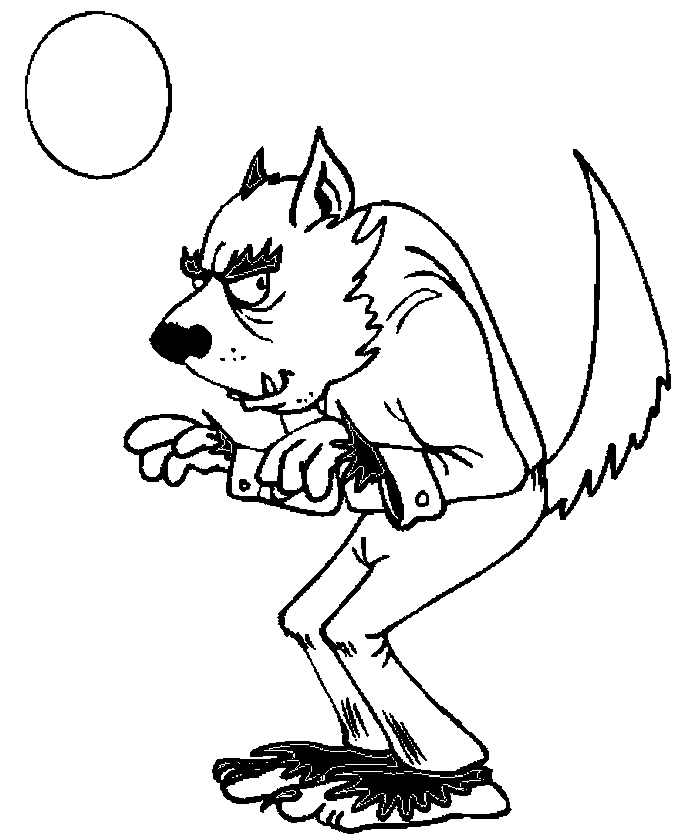 Malvorlage: Werwolf (Figuren) #100004 - Kostenlose Malvorlagen zum Ausdrucken