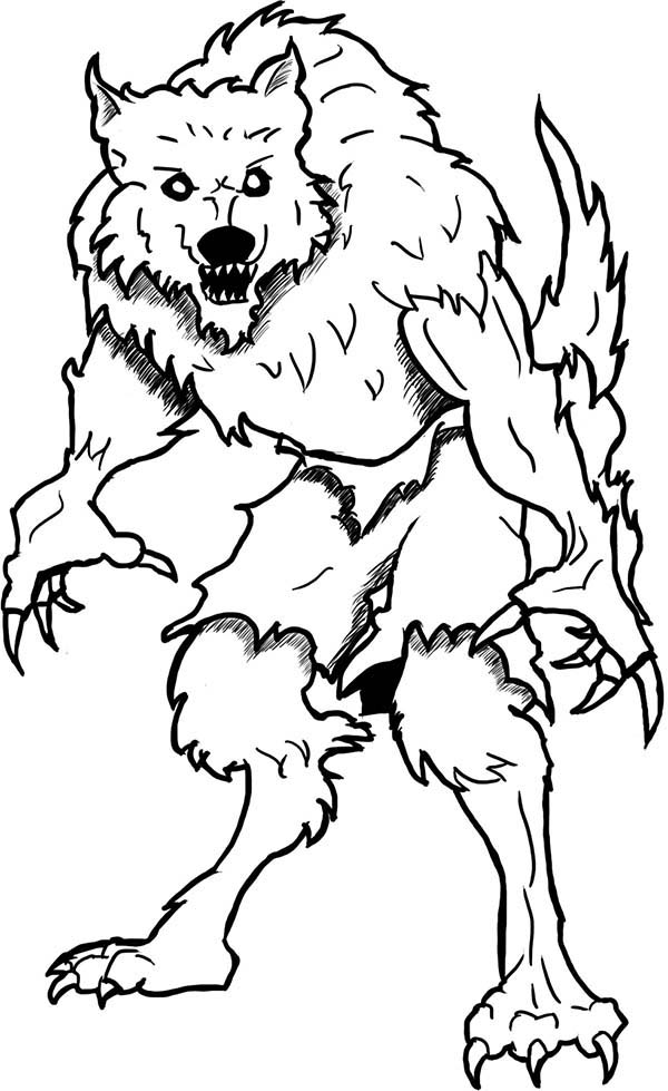 Malvorlage: Werwolf (Figuren) #100015 - Kostenlose Malvorlagen zum Ausdrucken
