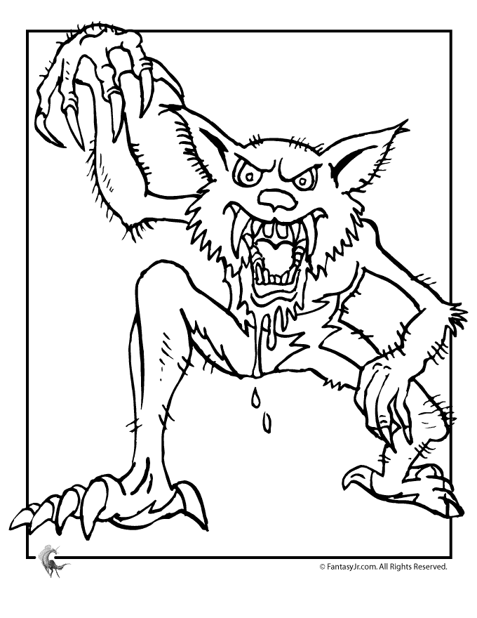 Malvorlage: Werwolf (Figuren) #100018 - Kostenlose Malvorlagen zum Ausdrucken