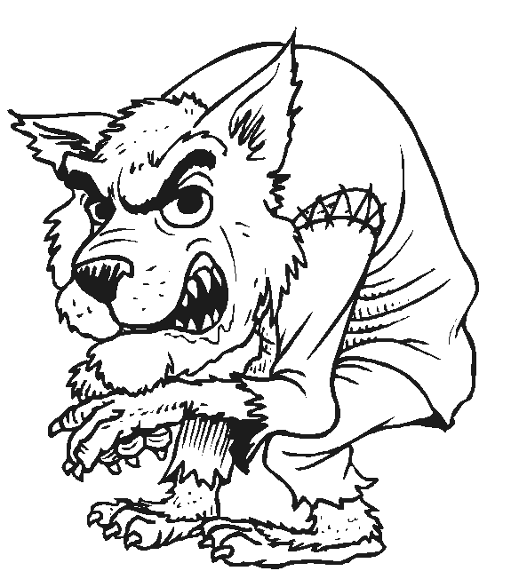Malvorlage: Werwolf (Figuren) #100025 - Kostenlose Malvorlagen zum Ausdrucken