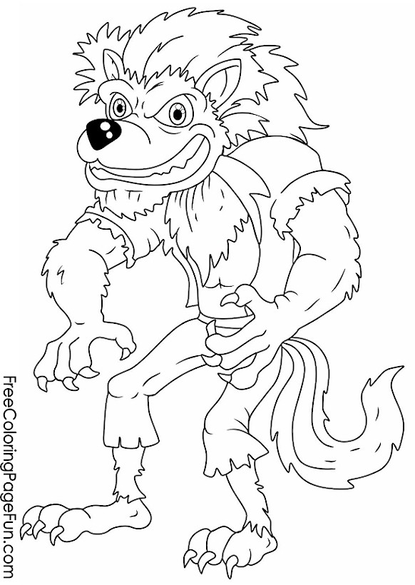 Malvorlage: Werwolf (Figuren) #100027 - Kostenlose Malvorlagen zum Ausdrucken