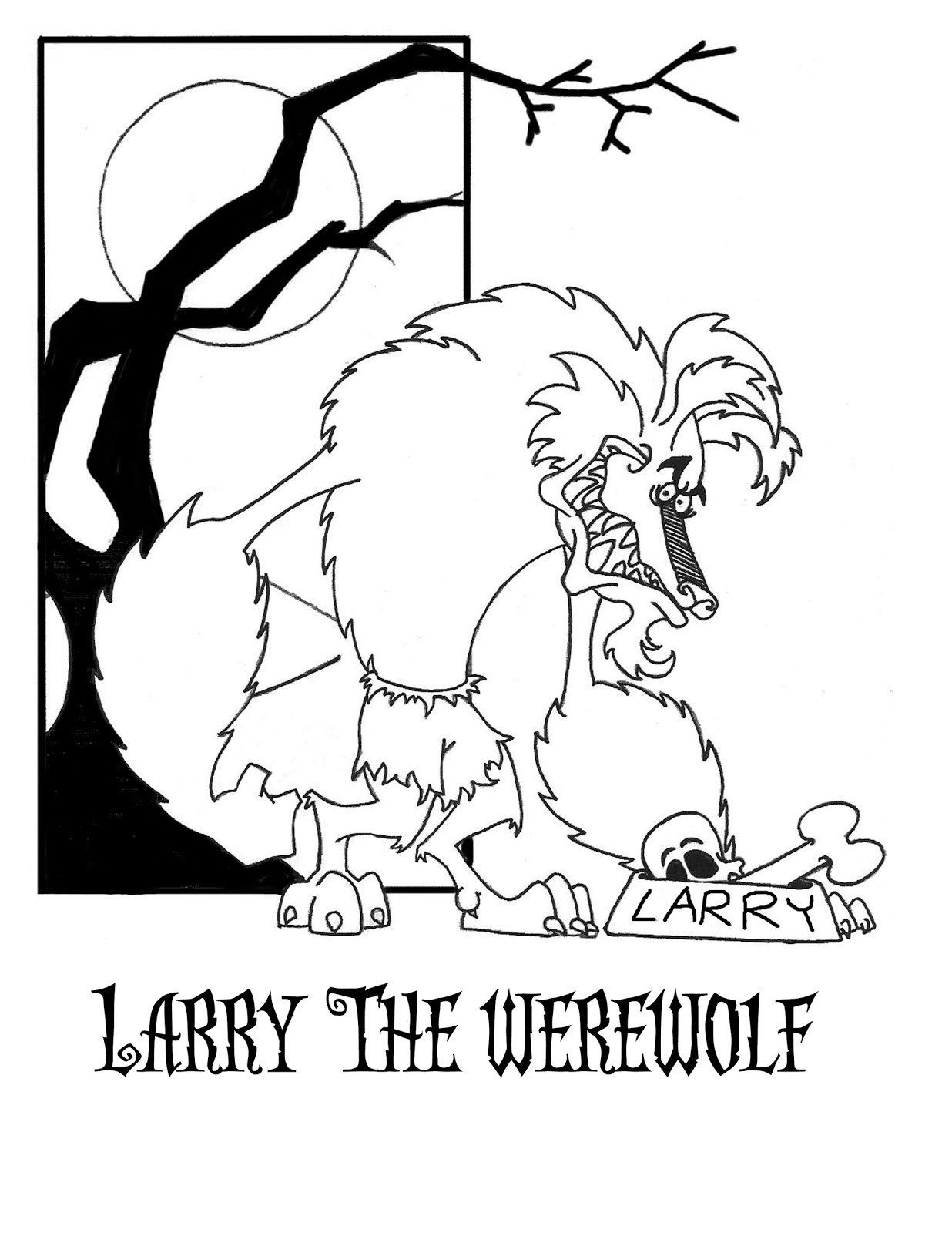 Malvorlage: Werwolf (Figuren) #100037 - Kostenlose Malvorlagen zum Ausdrucken