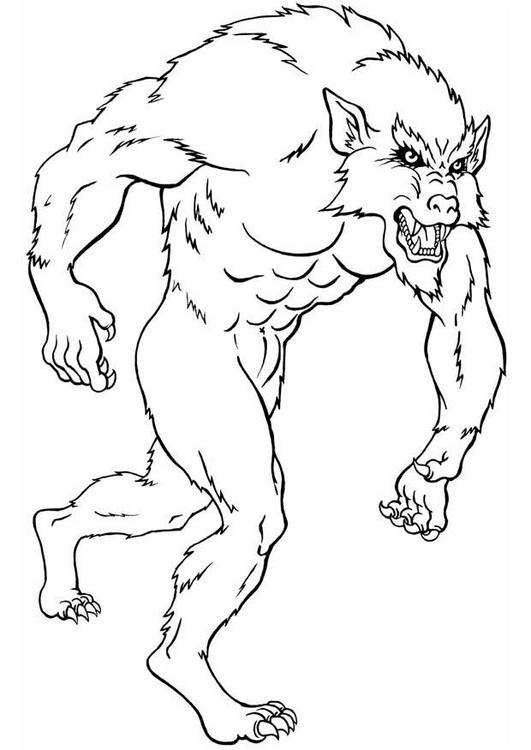 Malvorlage: Werwolf (Figuren) #100076 - Kostenlose Malvorlagen zum Ausdrucken