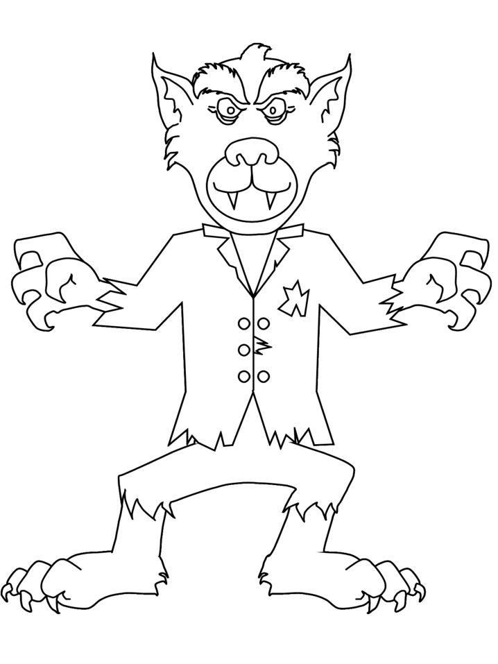 Malvorlage: Werwolf (Figuren) #99994 - Kostenlose Malvorlagen zum Ausdrucken