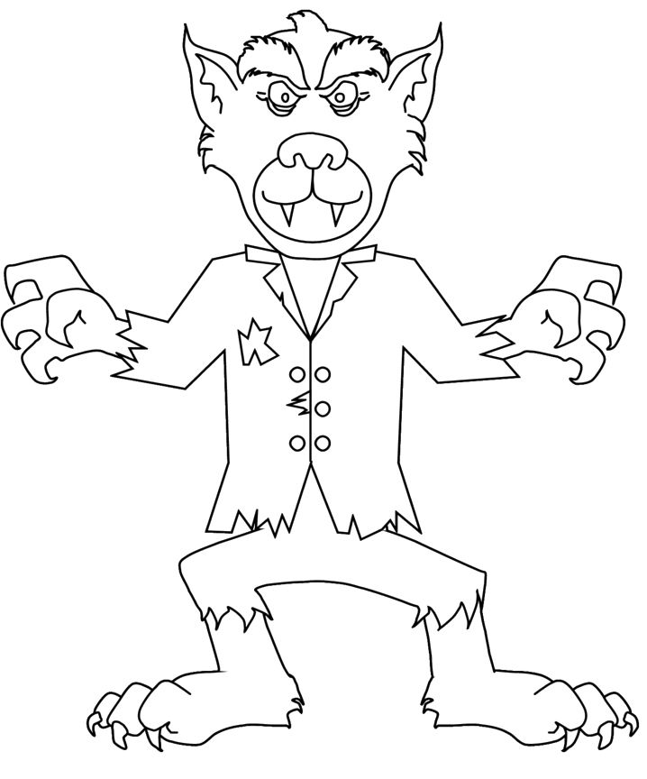 Malvorlage: Werwolf (Figuren) #99999 - Kostenlose Malvorlagen zum Ausdrucken