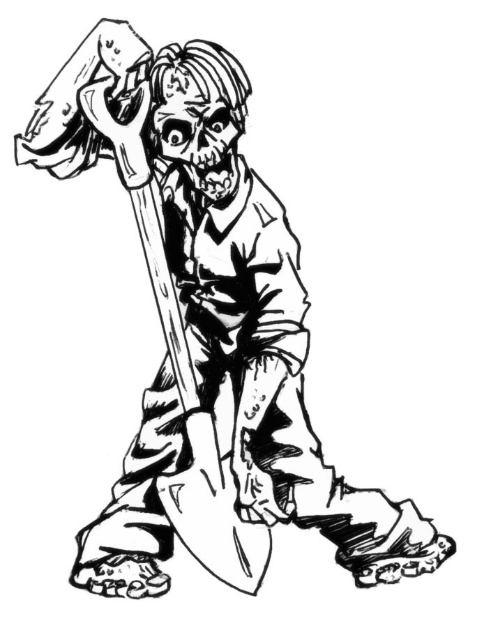 Malvorlage: Zombie (Figuren) #85537 - Kostenlose Malvorlagen zum Ausdrucken