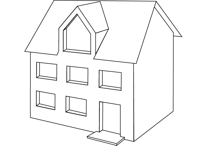 Malvorlage: Heim (Gebäude und Architektur) #64747 - Kostenlose Malvorlagen zum Ausdrucken