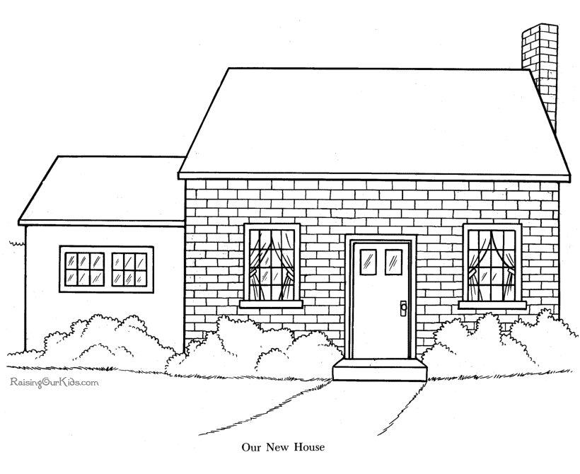 Malvorlage: Heim (Gebäude und Architektur) #64761 - Kostenlose Malvorlagen zum Ausdrucken