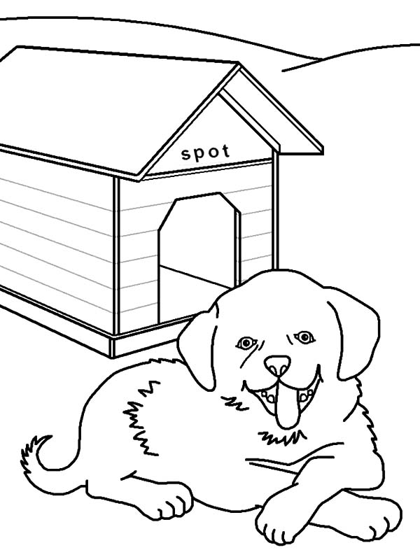 Malvorlage: Hundehütte (Gebäude und Architektur) #62450 - Kostenlose Malvorlagen zum Ausdrucken