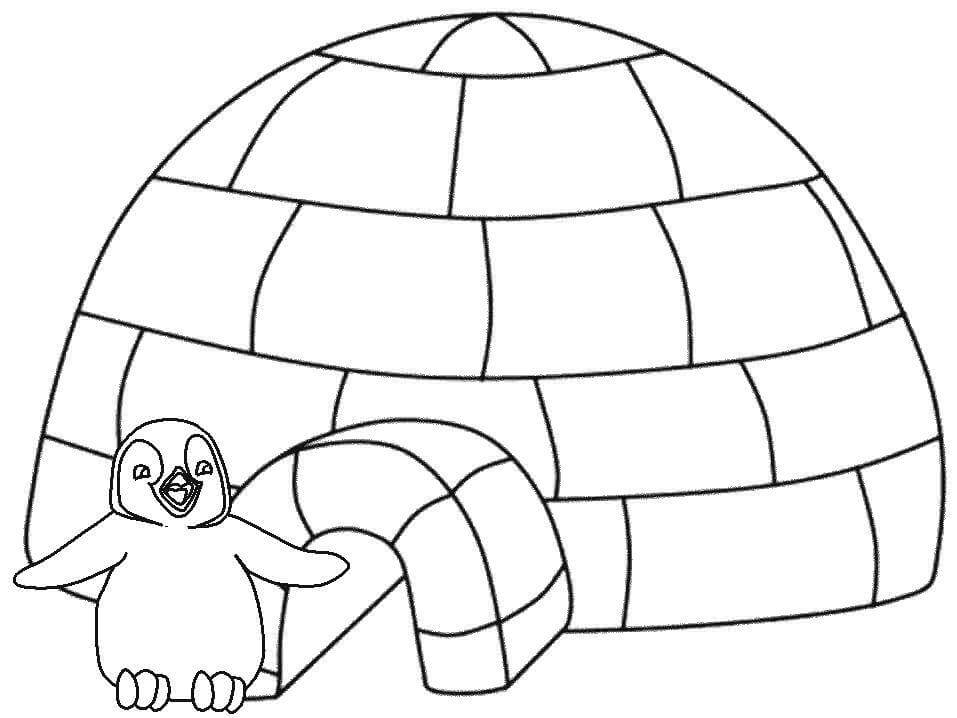 Malvorlage: Iglu (Gebäude und Architektur) #179766 - Kostenlose Malvorlagen zum Ausdrucken