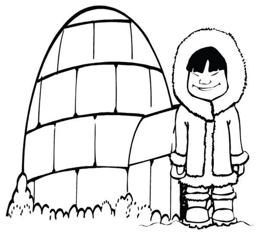 Malvorlage: Iglu (Gebäude und Architektur) #179770 - Kostenlose Malvorlagen zum Ausdrucken