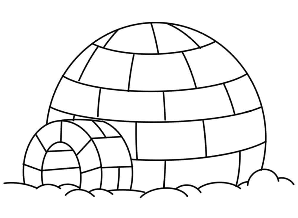 Malvorlage: Iglu (Gebäude und Architektur) #179775 - Kostenlose Malvorlagen zum Ausdrucken