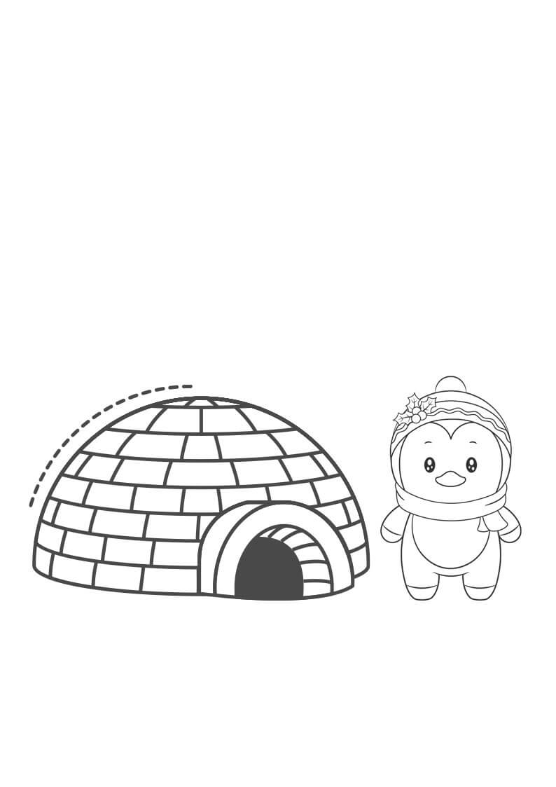 Malvorlage: Iglu (Gebäude und Architektur) #179776 - Kostenlose Malvorlagen zum Ausdrucken