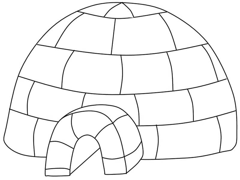 Malvorlage: Iglu (Gebäude und Architektur) #179778 - Kostenlose Malvorlagen zum Ausdrucken