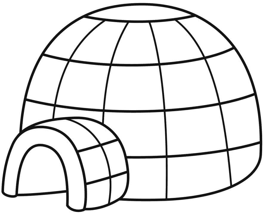 Malvorlage: Iglu (Gebäude und Architektur) #179780 - Kostenlose Malvorlagen zum Ausdrucken