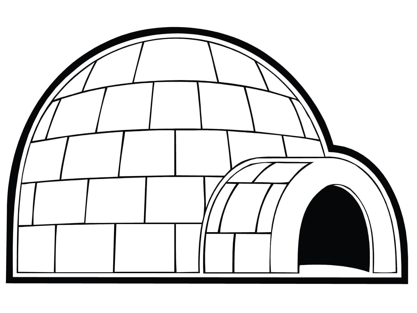Malvorlage: Iglu (Gebäude und Architektur) #179783 - Kostenlose Malvorlagen zum Ausdrucken