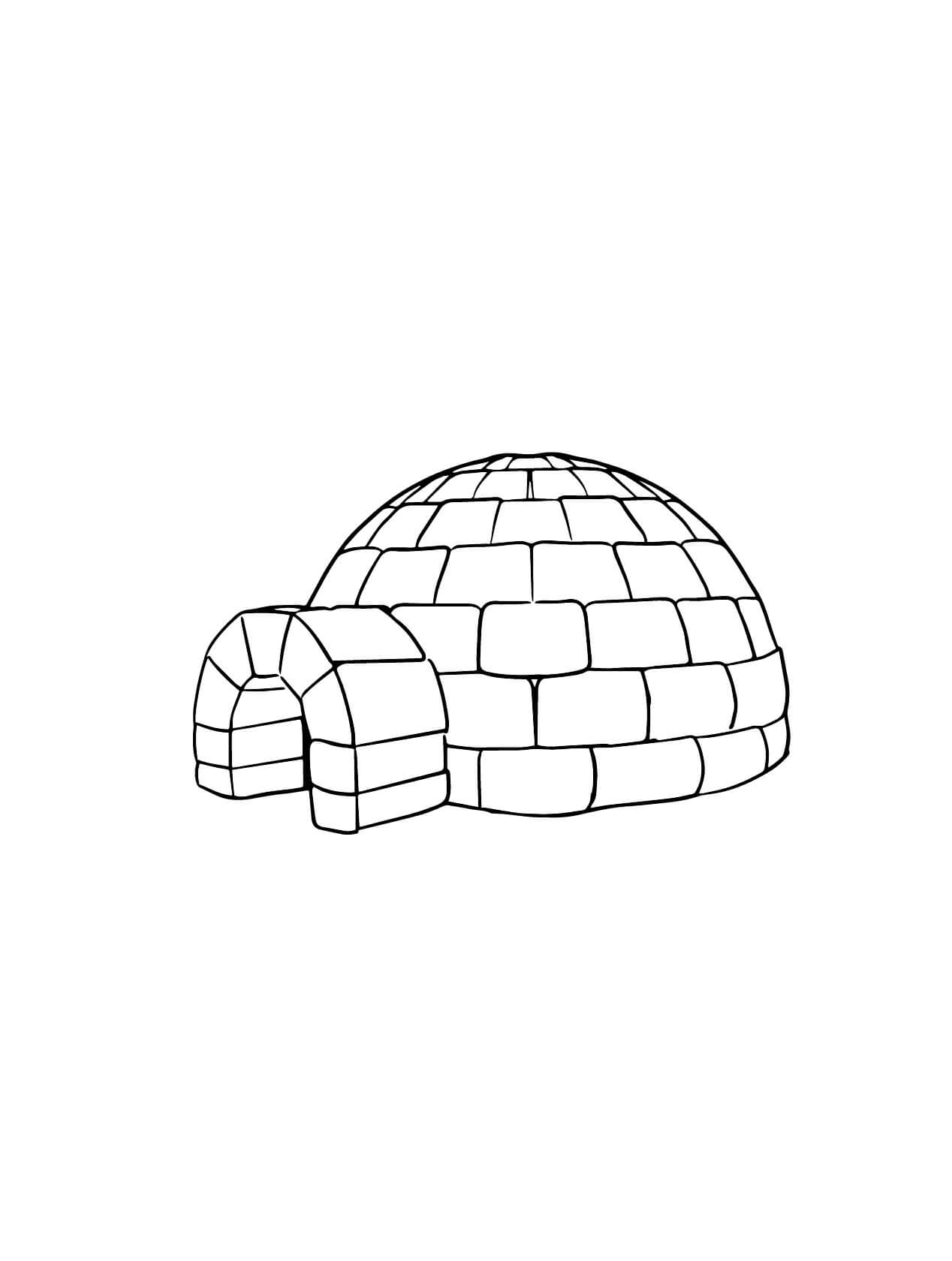 Malvorlage: Iglu (Gebäude und Architektur) #179784 - Kostenlose Malvorlagen zum Ausdrucken