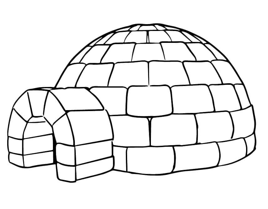 Malvorlage: Iglu (Gebäude und Architektur) #179787 - Kostenlose Malvorlagen zum Ausdrucken