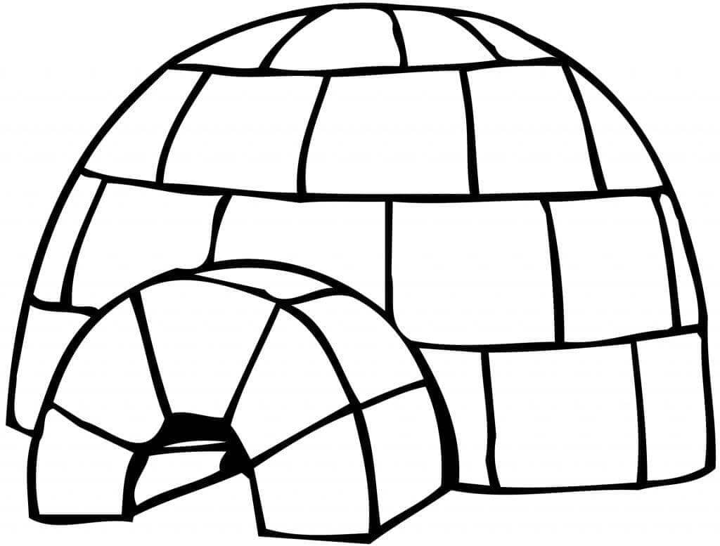 Malvorlage: Iglu (Gebäude und Architektur) #179788 - Kostenlose Malvorlagen zum Ausdrucken