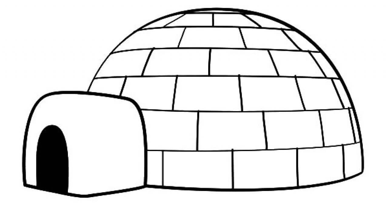 Malvorlage: Iglu (Gebäude und Architektur) #179790 - Kostenlose Malvorlagen zum Ausdrucken