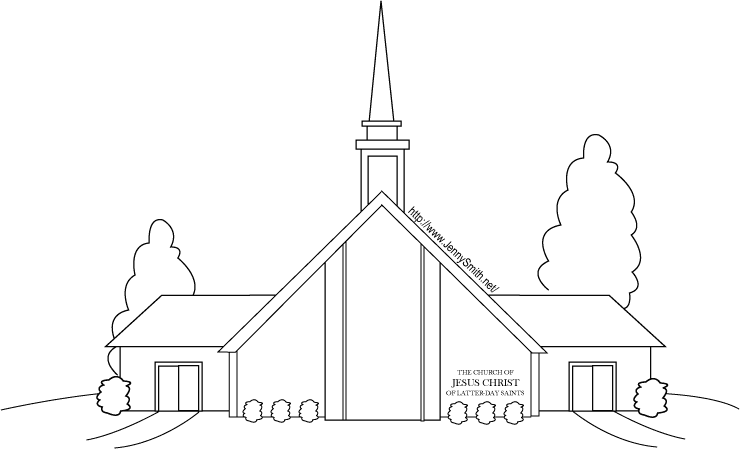 Malvorlage: Kirche (Gebäude und Architektur) #64186 - Kostenlose Malvorlagen zum Ausdrucken