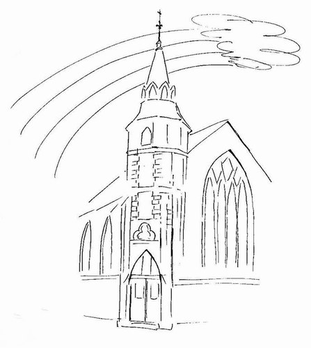 Malvorlage: Kirche (Gebäude und Architektur) #64192 - Kostenlose Malvorlagen zum Ausdrucken