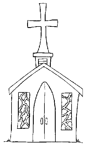 Malvorlage: Kirche (Gebäude und Architektur) #64214 - Kostenlose Malvorlagen zum Ausdrucken