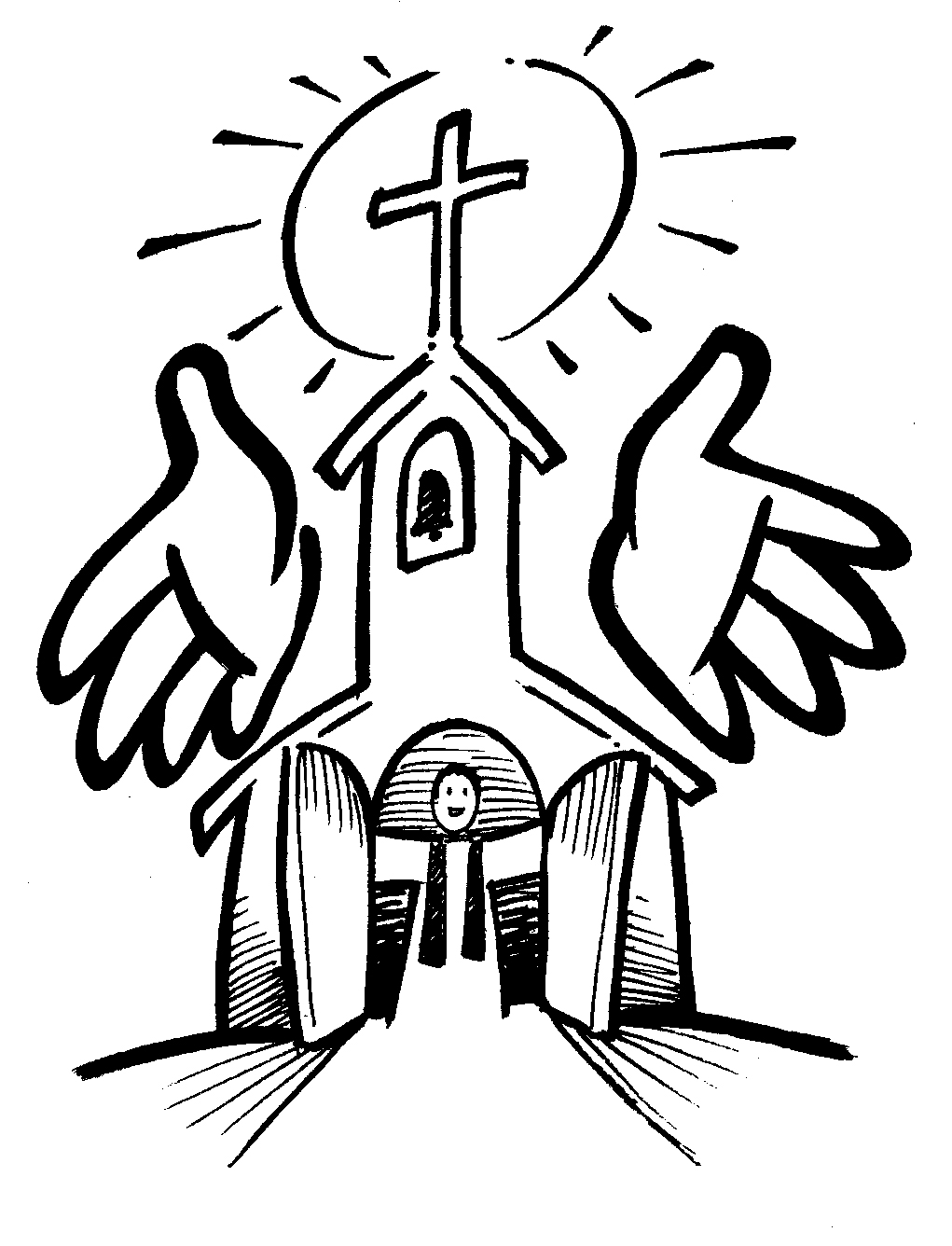 Malvorlage: Kirche (Gebäude und Architektur) #64256 - Kostenlose Malvorlagen zum Ausdrucken