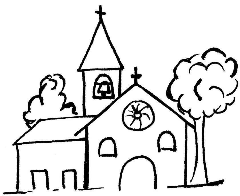 Malvorlage: Kirche (Gebäude und Architektur) #64274 - Kostenlose Malvorlagen zum Ausdrucken