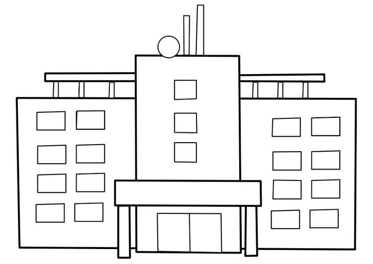 Malvorlage: Krankenhaus (Gebäude und Architektur) #62005 - Kostenlose Malvorlagen zum Ausdrucken